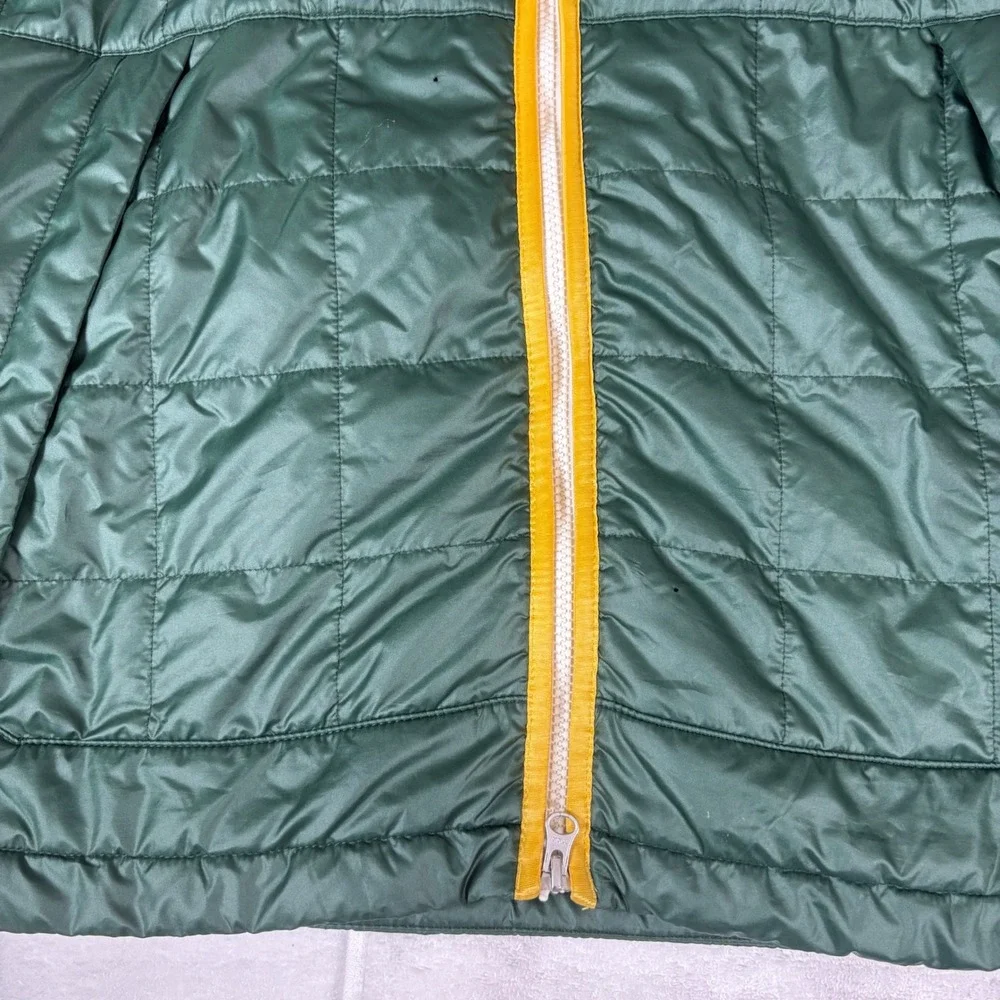 Nike Hooded Puffer Ski Jacket Mens Large‎ Color Block Green Yellow Red Full Zip - Picture 13 of 15